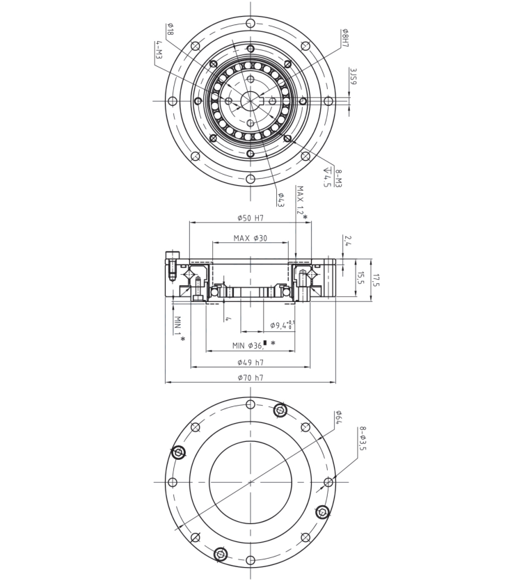 LHD14諧波減速機